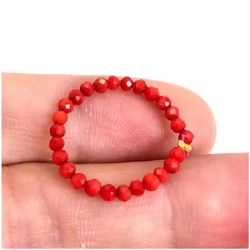 Anello con Pietra Naturale Agata cristallo quarzo zircone 2mm Multisfaccettato Gioielli regali adatti per uomo e donna