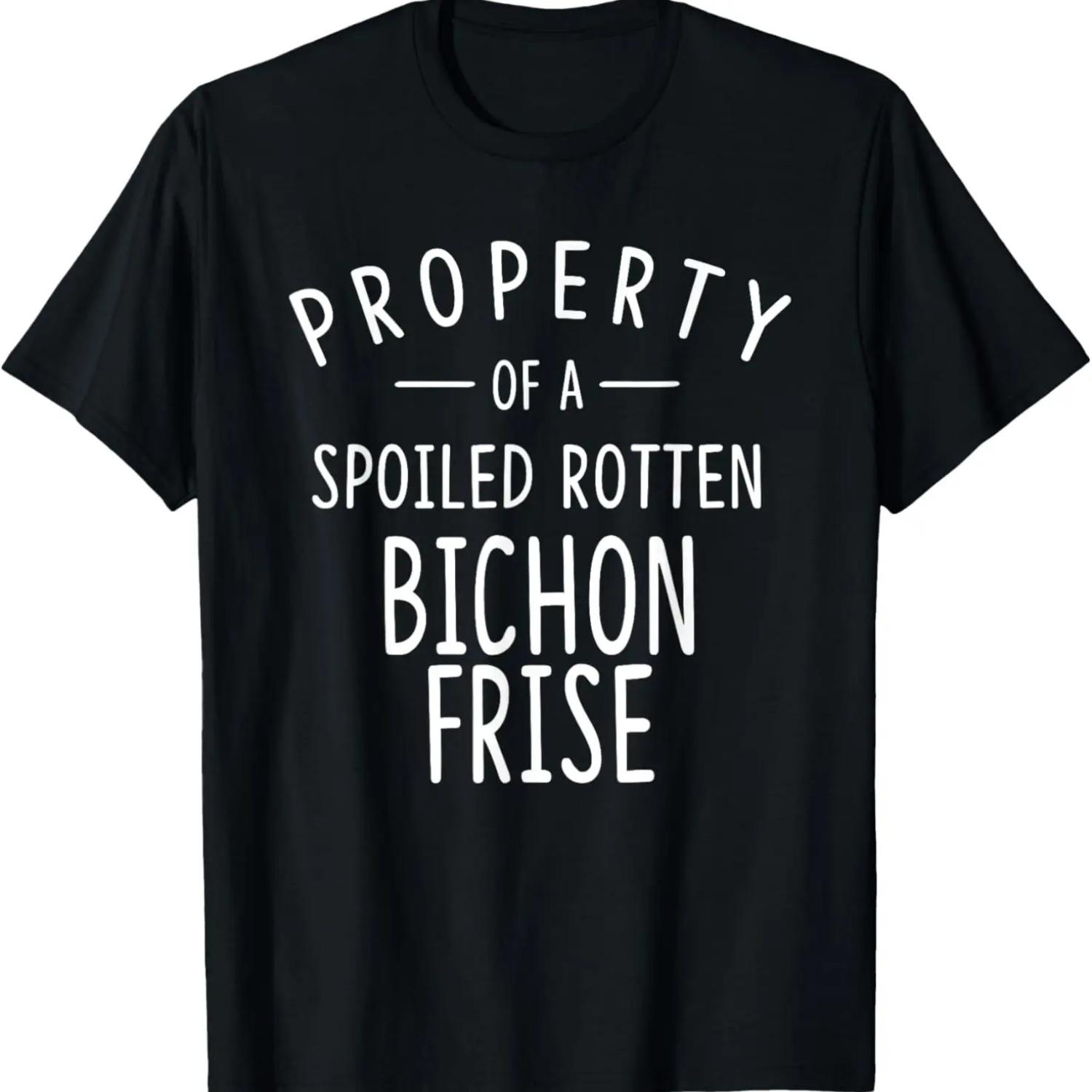 

Bichon Frise Funny Dog Shirts for Men Women Dog Owners XXXXXL чёрный