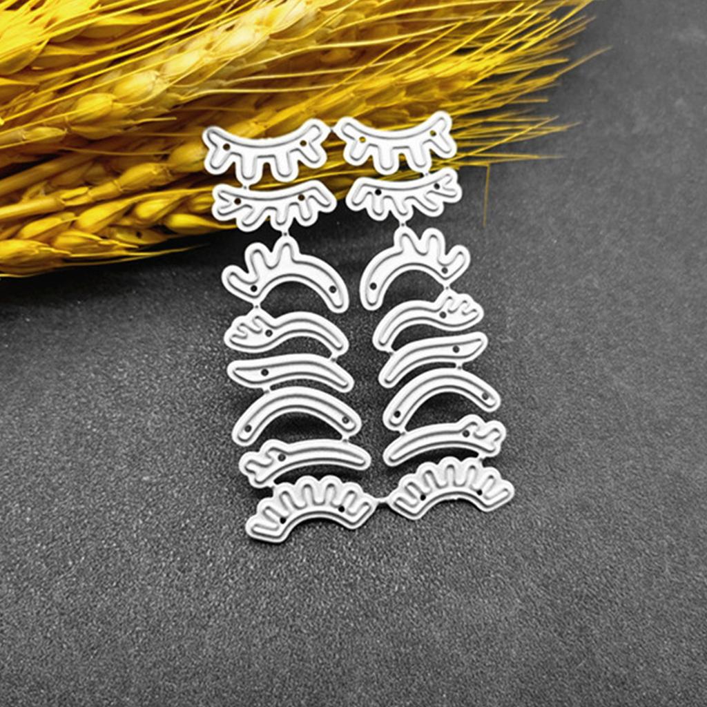 Metal Cutting Die Carbon Steel Eyebrow Eyelashes Die Cuts Stencil Template Mold for DIY Scrapbooking Photo Albums