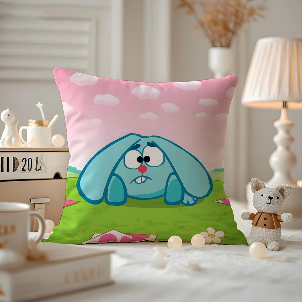 Pillow Case Pattern Printed Pillowcase For Living Room Sofa Cushion Cover & Bedroom Decor Cute K-Kikoriki A-Animation