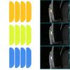 4Pcs Door Anti-collision Sticker Night Reflective Strip Safety Decoration Rearview Mirror Wheel Edge Eyebrow Universal Sticker