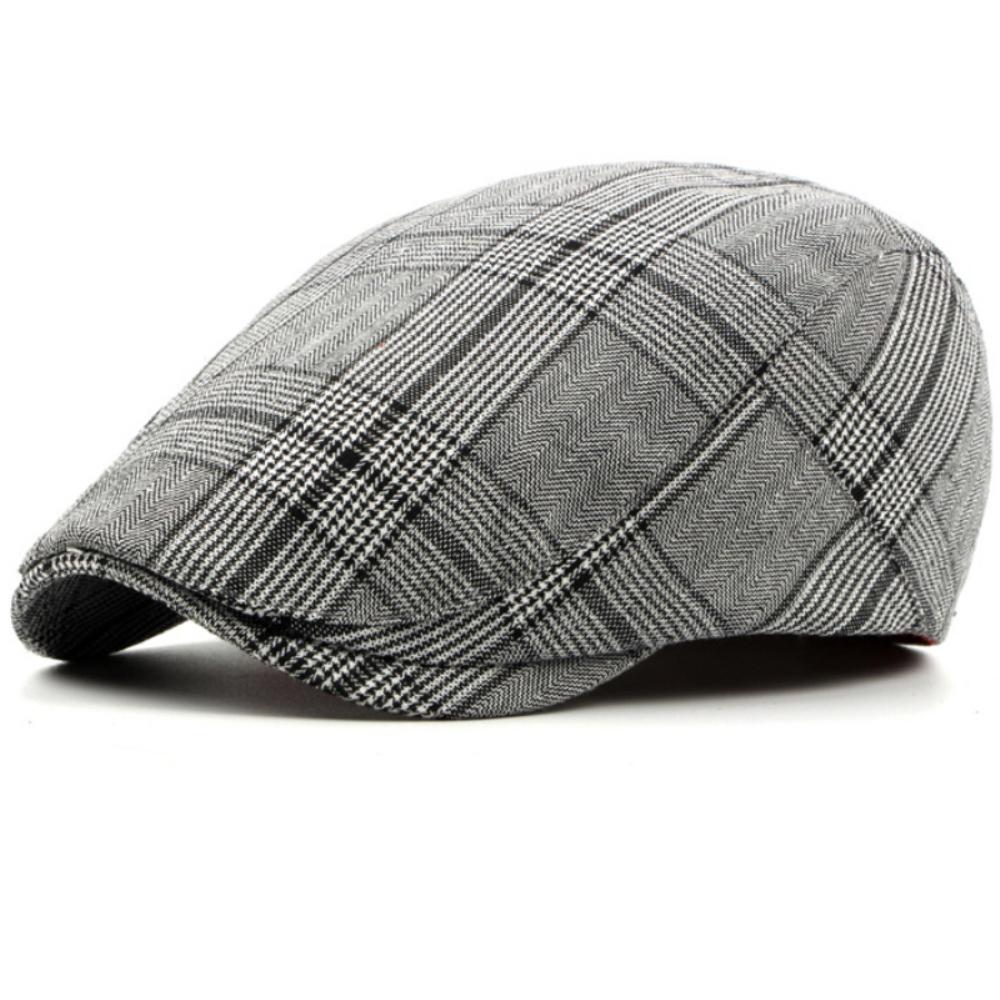 HT4815 Mens Berets Women Vintage Plaid Artist Painter Beret Hat Spring Autumn Caps Adjustable Ivy Flat Cap Male Female Beret Cap