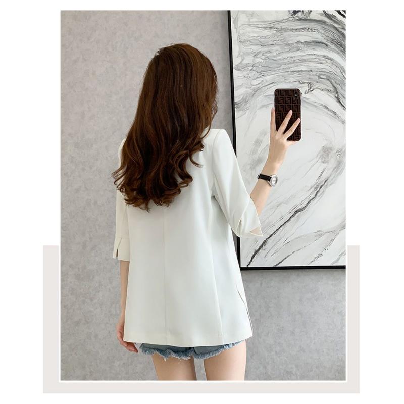 Nová velká dámská ležérní bunda se sedmičtvrtečními rukávy tenký tenký kabát svrchní oblečení