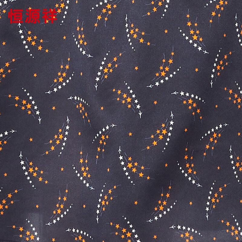 Hengyuanxiang Summer Elegant Printed Mulberry Silk Dress