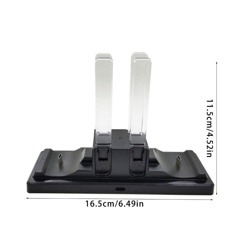 Charging Station for Gaming Controller Type-C Charger Stand Cradle Can Charging 6 Controllers Simultaneously