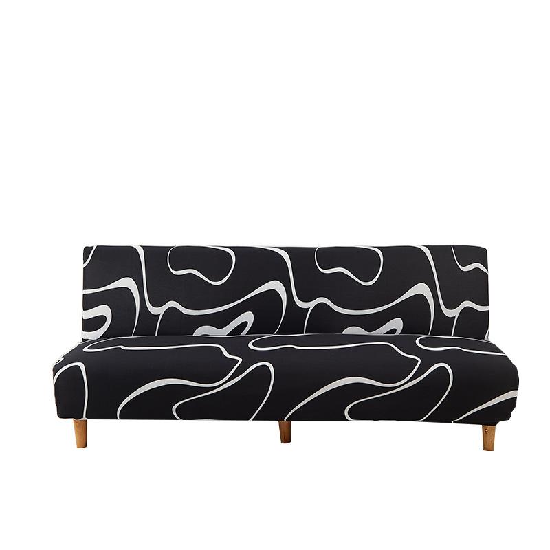 Neng Full Cover Sofa Bed Cover Simple Folding Armless Elastic Sofa Cover Fabric All-Inclusive Universal Cover