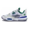 Li Ning All City 10 Trendy Versatile Non-Slip Shock Absorption Low-Top Kids Basketball Shoes Kids basketball shoes White YKBS060-9