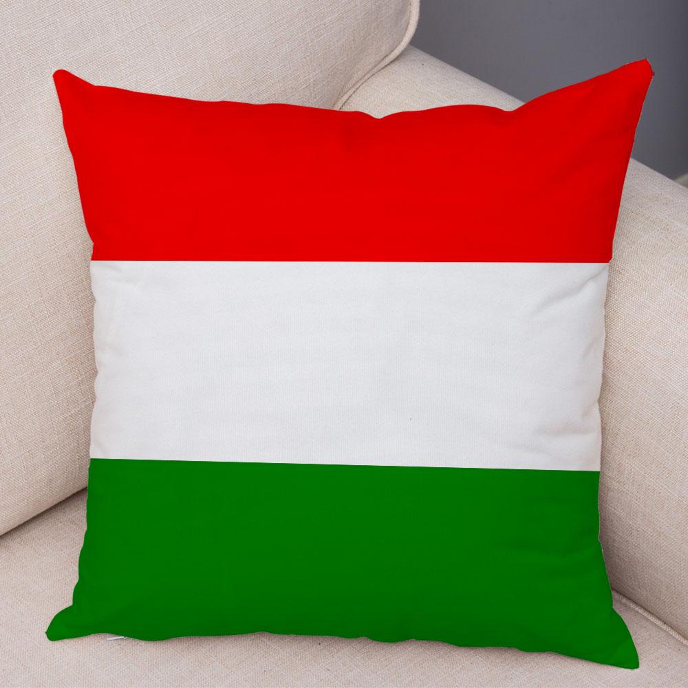 Style National Flag Cushion Cover for Sofa Home Car Decor Geometric Print Pillowcase Super Soft Plush Pillow Case Xcm