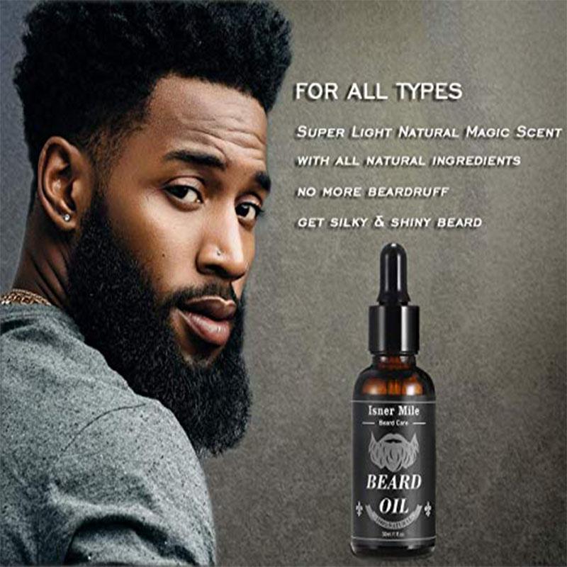 Organic Beard Oil Serum Conditioner For Men Beard Mustaches Growth