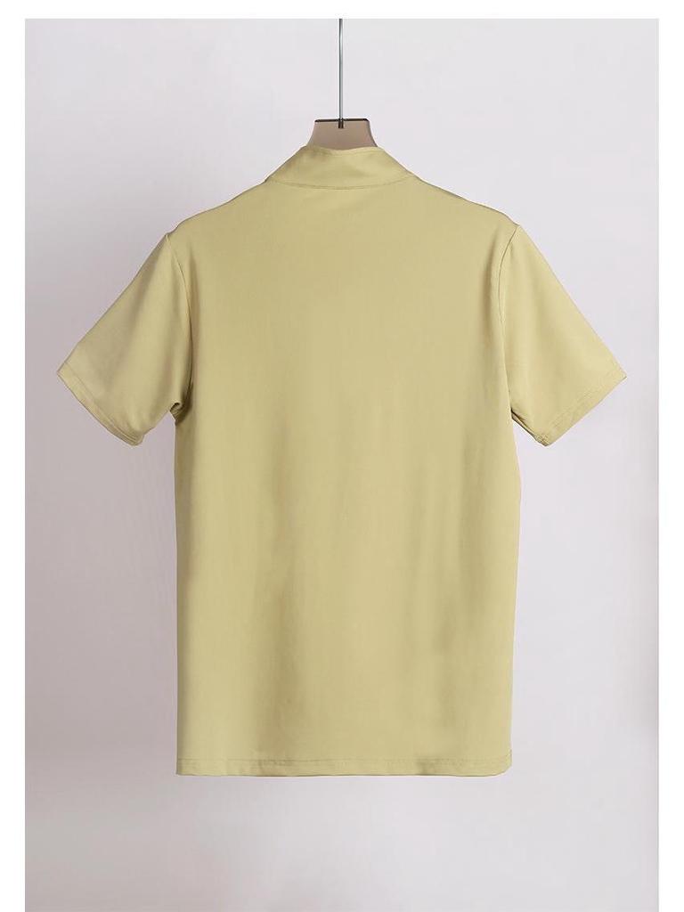 Lulu Men's Ice Silk Quick-Dry Short Sleeve Sports T-Shirt for Summer Fitness, Running, and Marathon