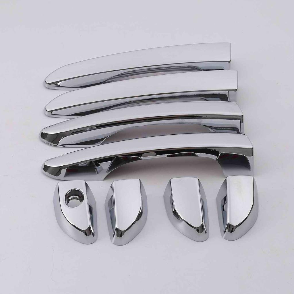 For Hyundai Tucson LHD 2015 2016 2017 2018   ABS Chrome Glossy Black Auto Door Handle Cover Trim Car Styling Accessories
