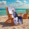 Personalized customized proof beach towel with Black Myth Wukong Game  pattern - soft, absorbent, quick-drying, perfect swimming, camping&bathing