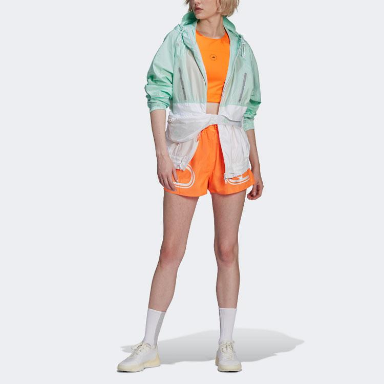 Adidas Sports Zip-Up Hooded Jacket Women Outerwear Ice-Green HD9129