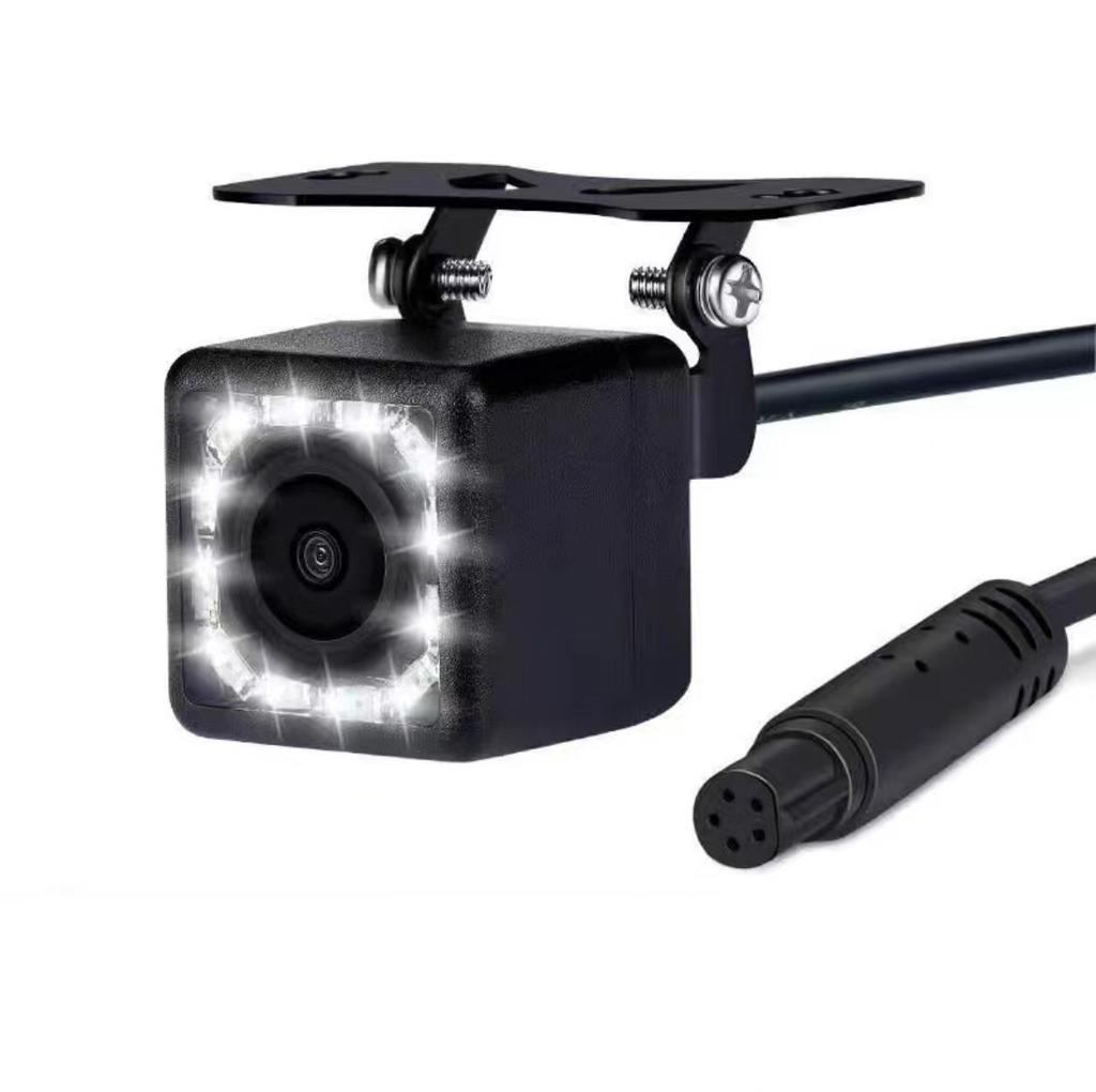 Driving recorder astern camera 4-pin HD astern image 12LED light ultra wide Angle 170 degree infrared night vision