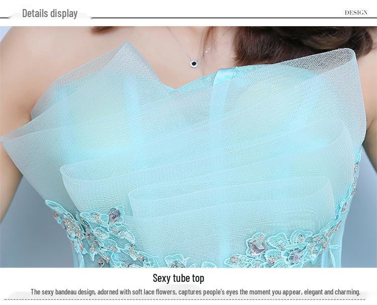 

Вечернее платье без бретелек в корейском стиле 2025 года: Приталенное свадебное платье в пол для беременных женщин больших размеров M