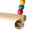 Bird Swing Toy Parrot Cage Toy Natural  Perch With Plastic Beads