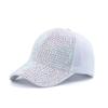 Cool Girls Baseball Hat Adjustable Women Sun Cap Soft Breathable Sunproof Brim Ponytail Hat Outdoor Floppy Camping Hats  White