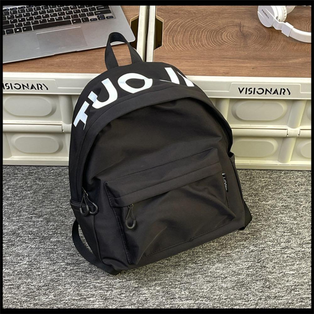 Trendy brand niche design backpack for men and women, lightweight weight weight reduction schoolbag, female college student travel small iPad backpack
