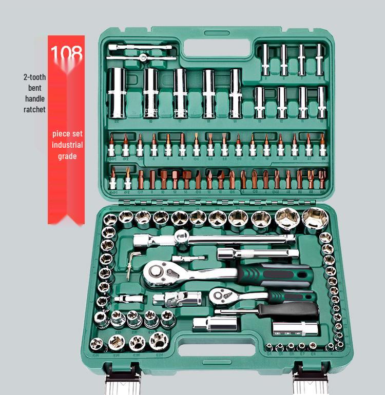 Ratchet Wrench Tool Set - Auto & Car Repair Socket Kit