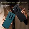 Litchi Pattern Cowhide Leather Slim Phone Case for X300 Ultra X300s X200 Pro X100s X100 Camera Lens Bumper TPU+PC Back Cover