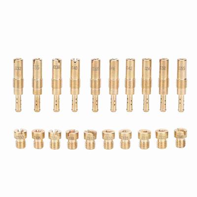 20 pezzi Kit getto principale carburatore moto Ugelli getti lenti pilota per Keihin PWK CVK PE Carb