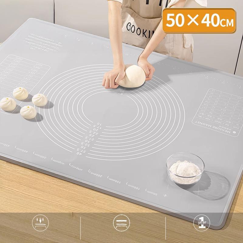 

Kitchen Pastry Board Extra Thick Non-Slip Silicone Baking Mat Food Grade Rolling Dough Pastry Mat for Pizza Pasta Cookies