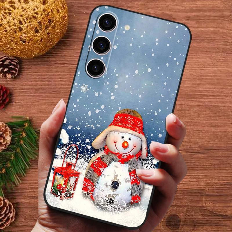 Vánoční malovaný kryt pro Samsung Galaxy S25 Ultra S25Plus Pouzdro Silikonové Měkké Fundas Pro Samsung S25 Plus Kryt telefonu s 25