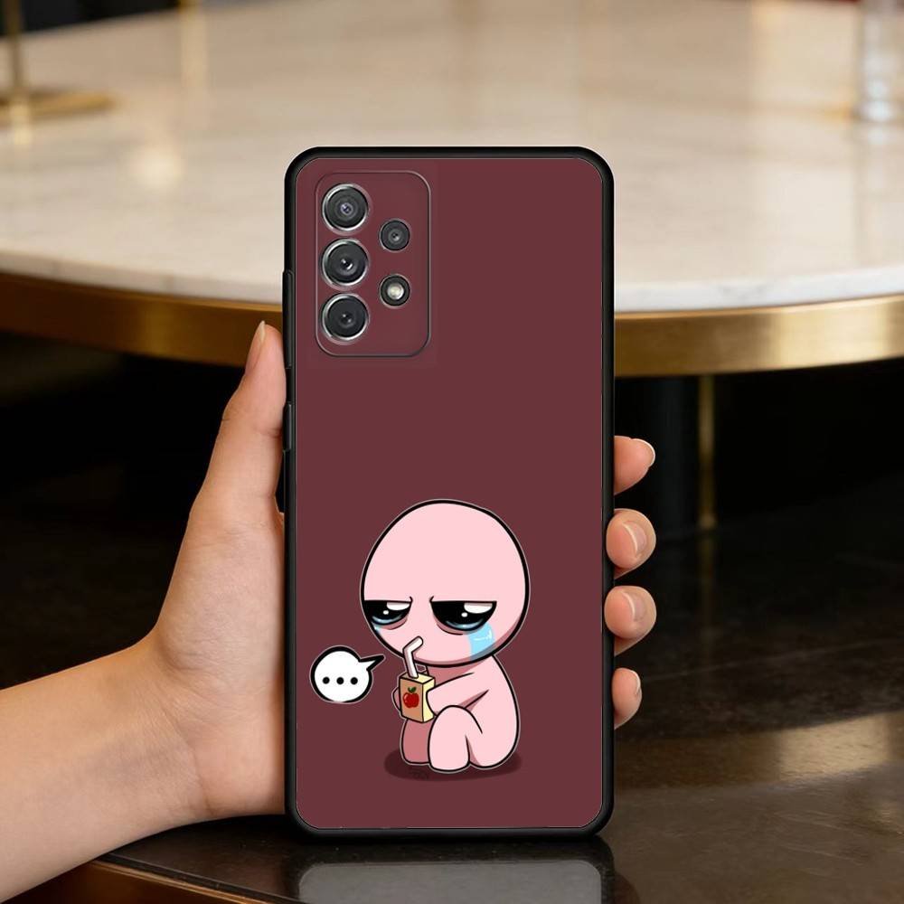 The B-Binding Of I-Isaac-AC Soft Silicone Black Cover Phone Case For Samsung Galaxy A73,A72,A71,A70,A53,A52,A51