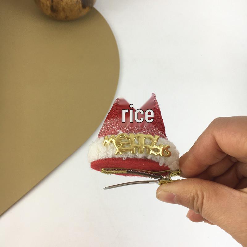 

Women s Cute Christmas Hat Headband with Plush Hair Clips & Hairpins - Festive Photo Prop & Child-Friendly Decoration