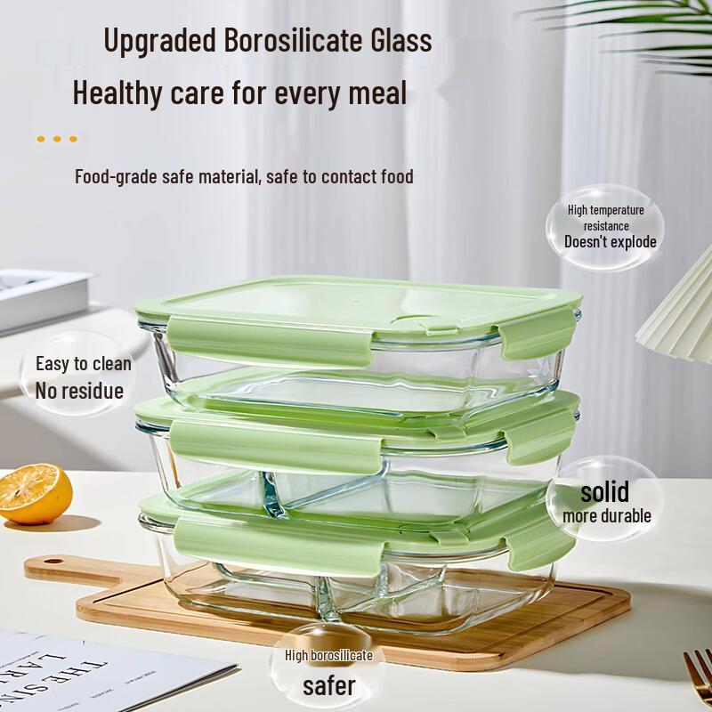 Qiwei Glass Microwaveable Lunch Container