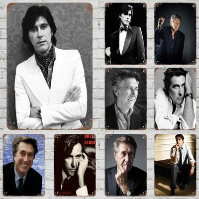 Segni Metallici Bryan Ferry Decorazione Murale Segni di Latta Vintage Poster Metallico Captain Decorazione per Bar Pub Club Decorazione Murale