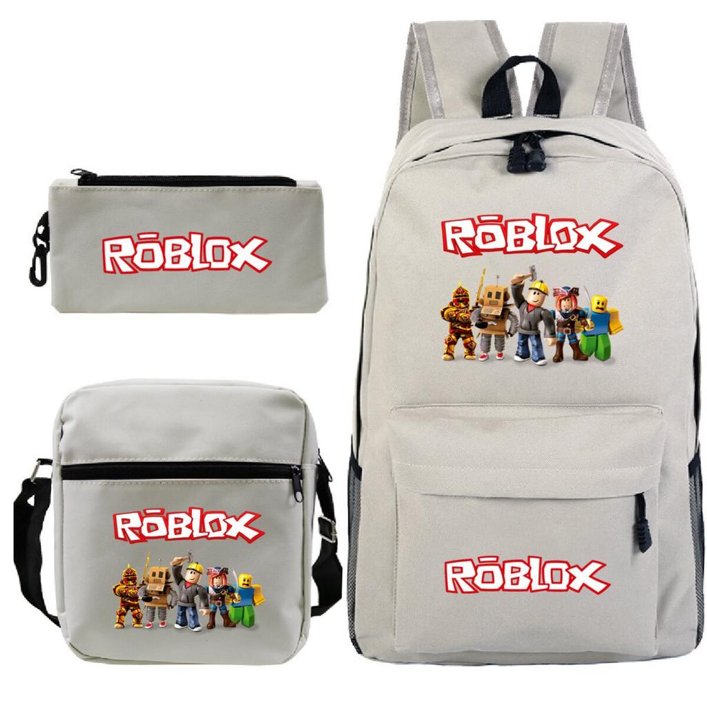 Primary And Secondary School Students Casual Schoolbag Three-Piece Cartoon Game Merchandise Printed Children'S Fashion Backpack
