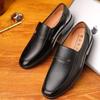 Formal Shoes for Men Slip On Casual Business Shoes Fashion Office Worker Men's Leather Shoes