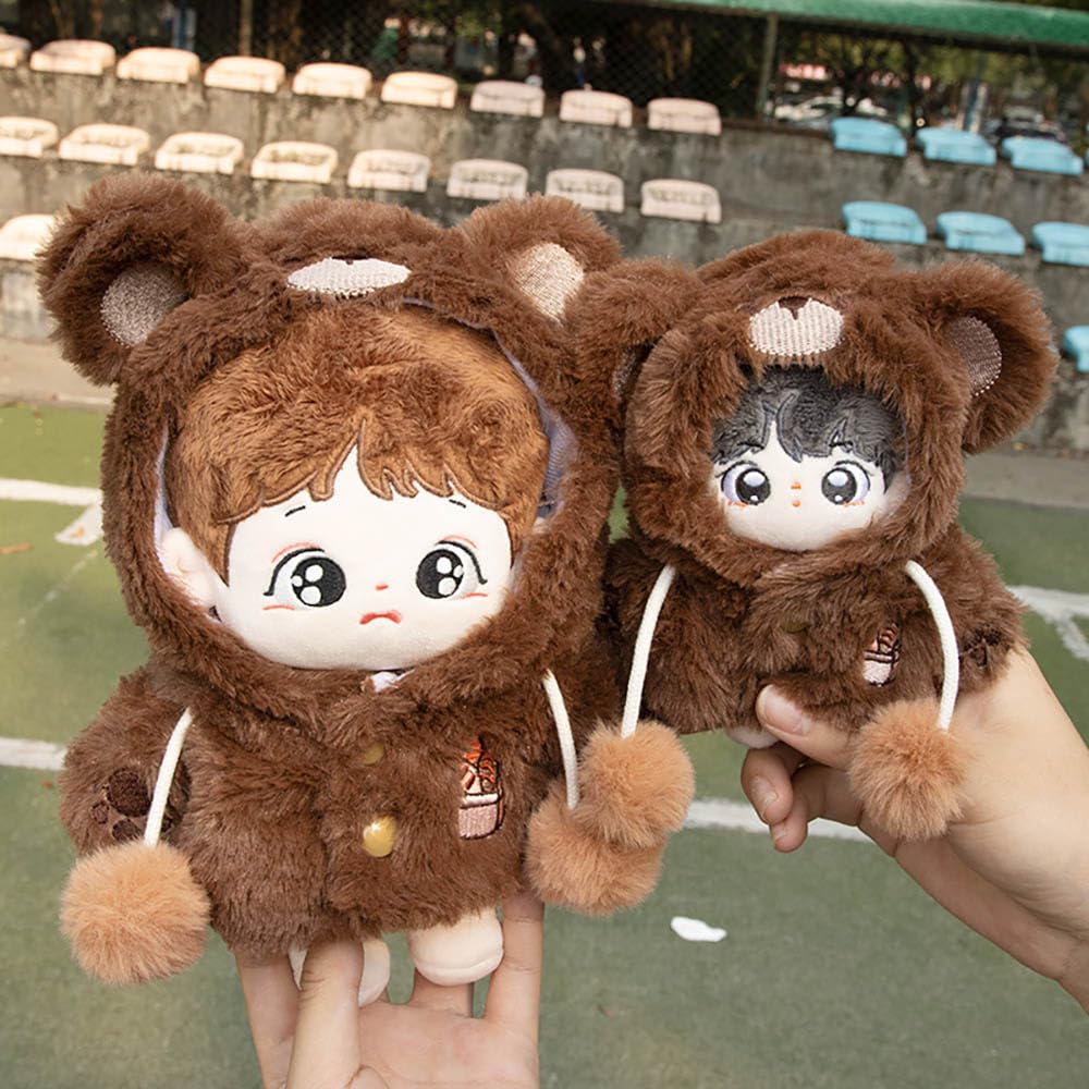 niannyyhouse 10cm20cm Plush Toy Clothes, Pig, Bear, Jacket, Hoodie, Cotton Doll Clothes, Dress-Up Accessories (A2, 10cm)