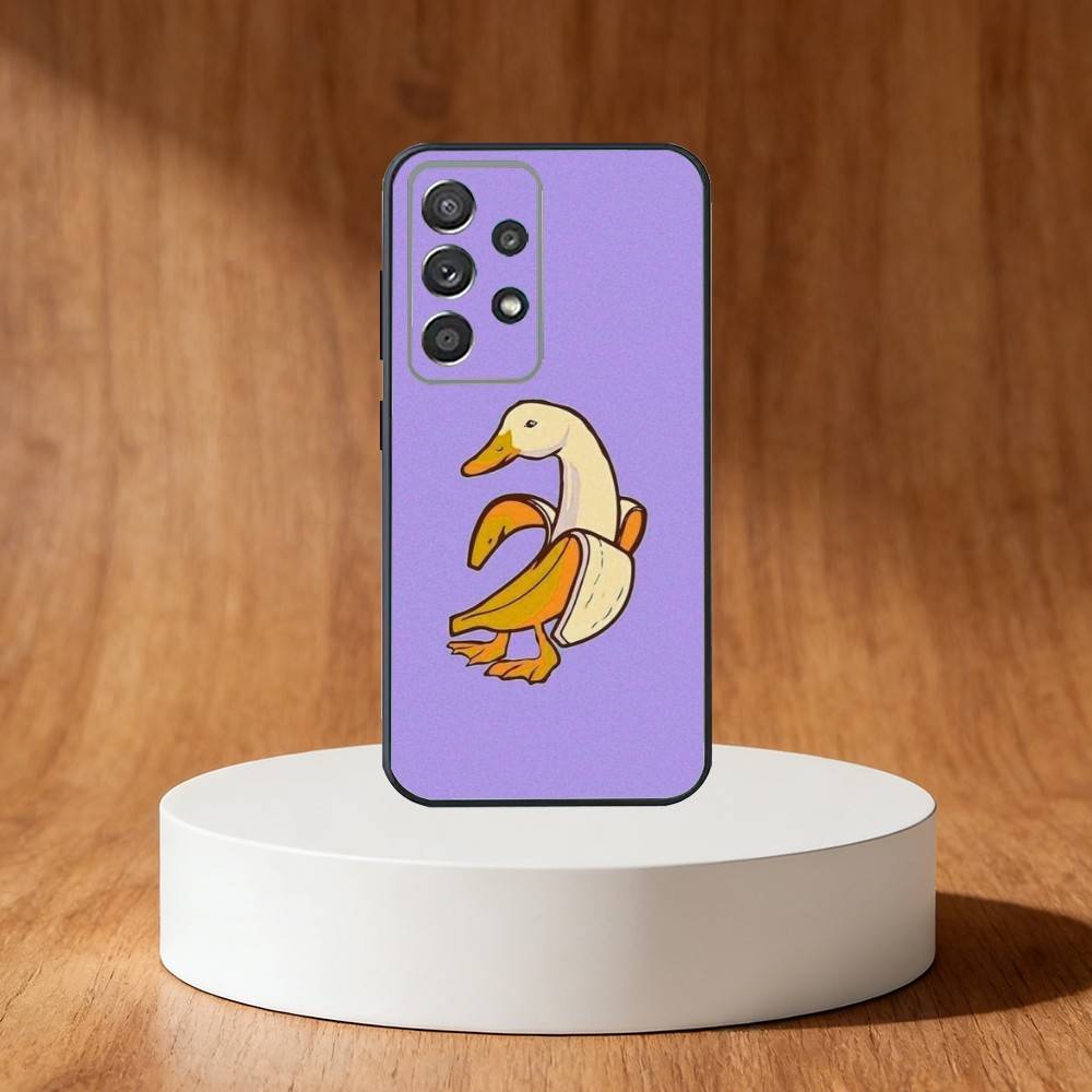 Cartoon Cute G-Goose Phone Case For Samsung S25,S24,S21,S22,S23,S30,Ultra,S20,Plus,Fe,Note,10,9,5G Black Cover