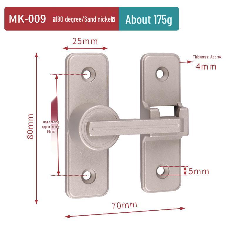 Ρετρό Κλειδαριά Συρόμενης Πόρτας Μπάνιου Επιφανείας Φωταυγής