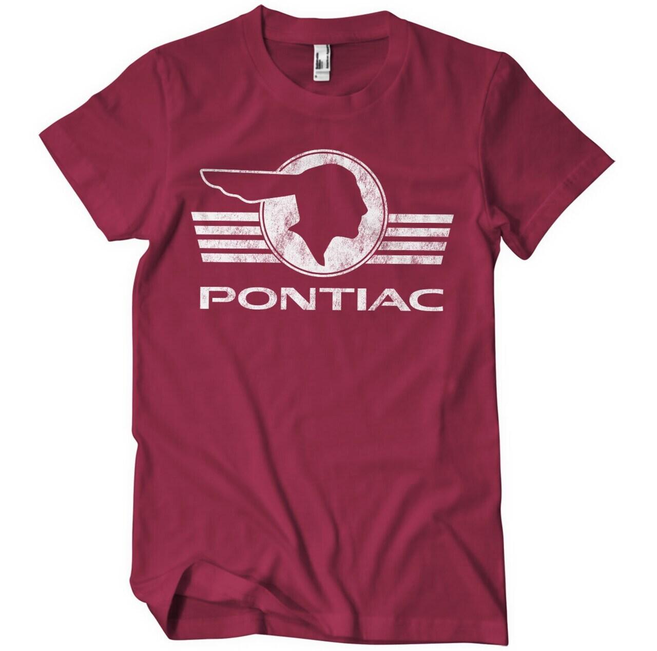 Officially Licensed Pontiac Retro Logo Men s T-Shirt S-5XL- S