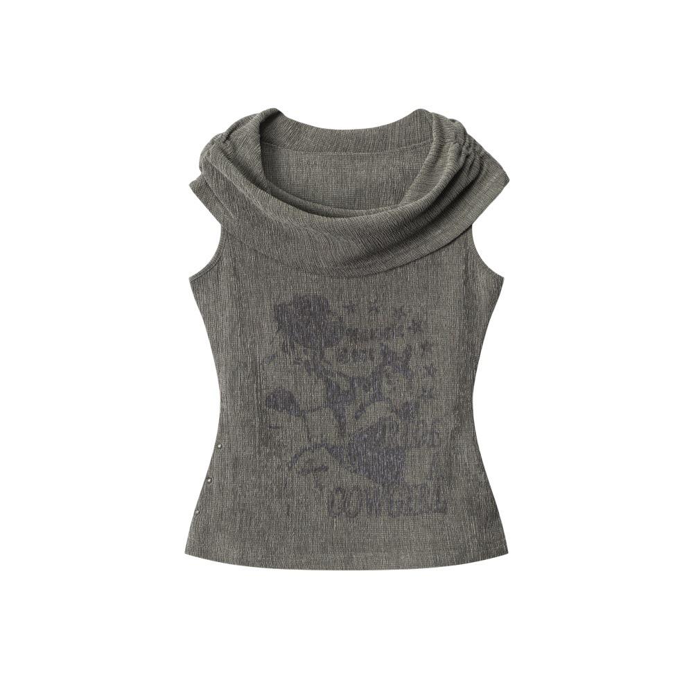 HeyHenry Women s Slim-Fit One-Shoulder Wasteland Tank Top M коричневый