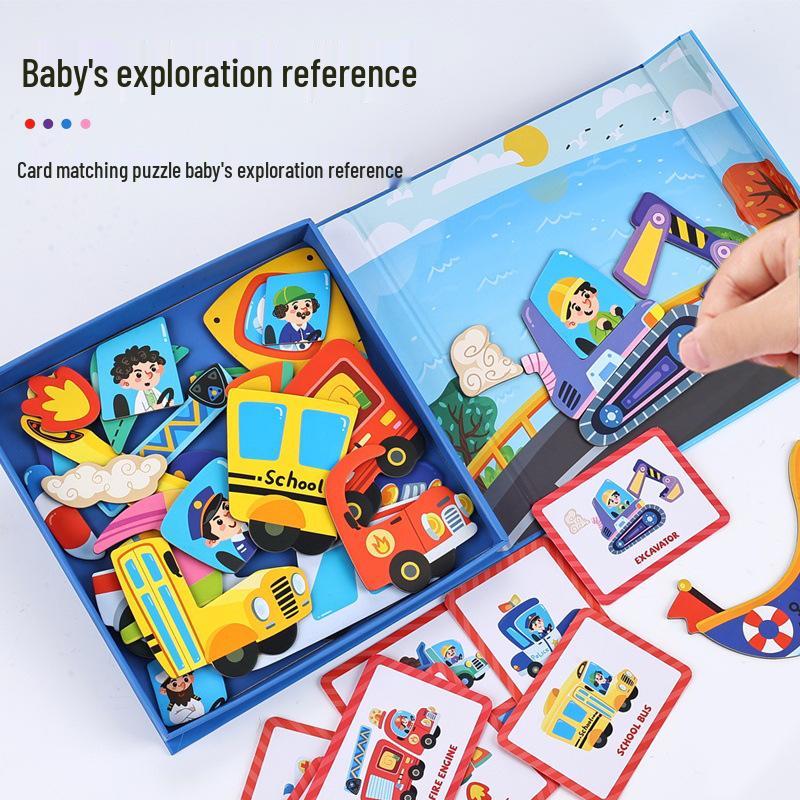 DIY Magnetic Dress-Up Toy: Character Face and Outfit Puzzle for Kids Ages 3-6