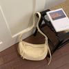 Minimalist Crossbody Bag for Women Soft Leather Shoulder Bag Zip Closure Trendy Hobo Style Handbag