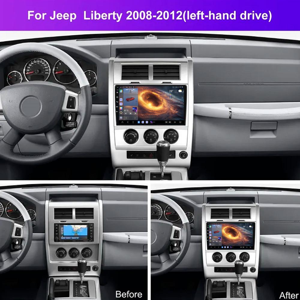 For Jeep Liberty 2008-2012 Navigation GPS Android Car Radio Multimedia Player Stereo wifi+4G Carplay auto video