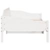 Solid Wood Bed Frame without Mattress White 90 x 190 cm Pine Wood