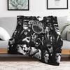 Universal Horror Throw Blanket Warm Plush Fuzzy Blanket for Living Room
