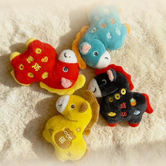 Pferd Anhänger 2026 Jahr des Pferdes Plüsch Ornament Hängedekoration mit Lanyard Festliches Mondneujahrsgeschenk