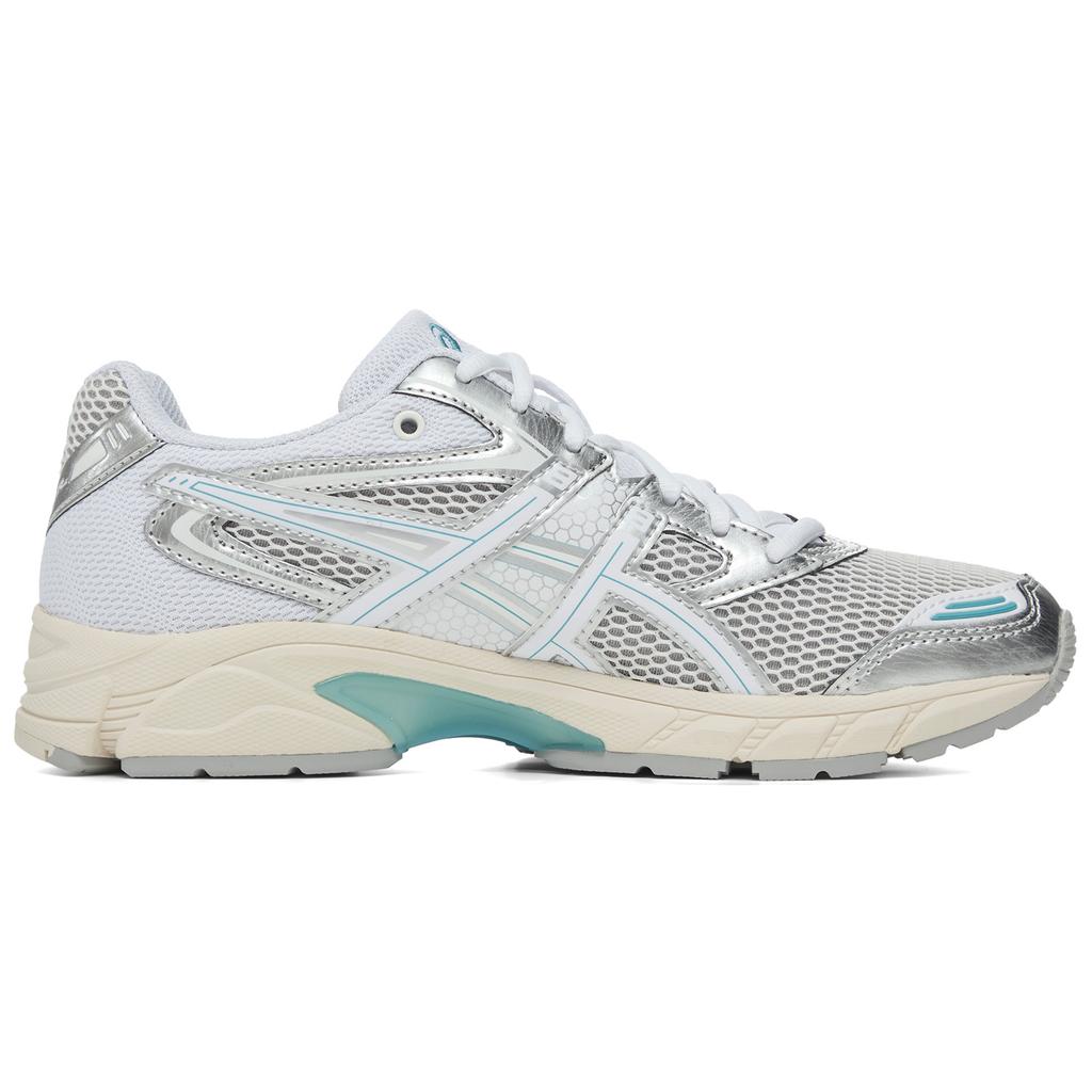 ASICS GEL DS TRAINER 14 Cushioning, Wear Resistant Low top Casual City Commute Running Shoes Unisex White Silver Blue Sneakers 1203A607-102