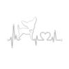 JASDESIGN Dog Sticker Car Sticker Chihuahua Landscape Heart Car Motorcycle