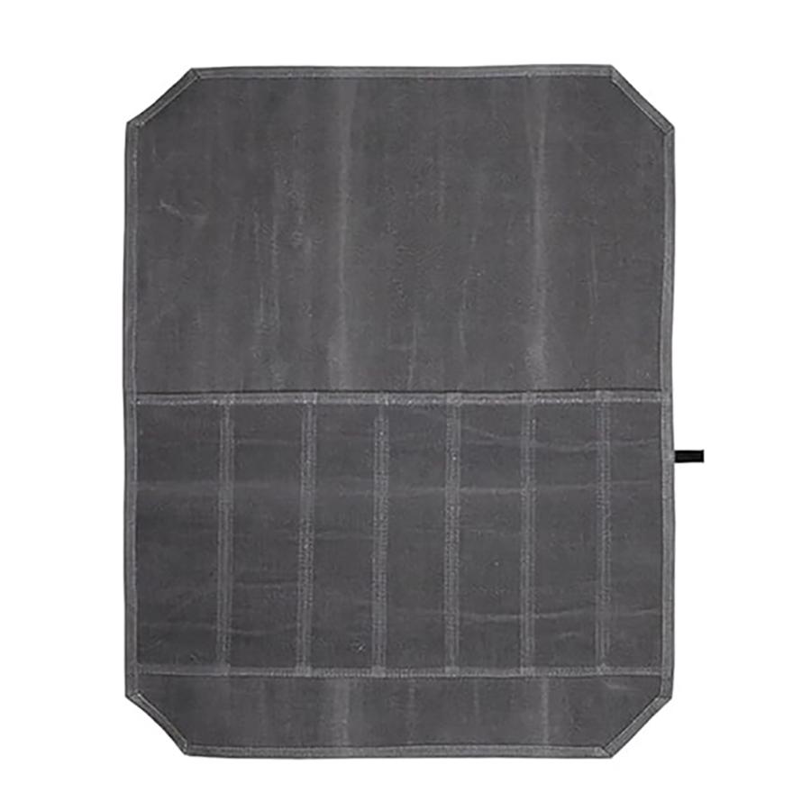 Canvas Knife Roll Bags Portable Knife Storage Roll Bags Chef Knife Carrier Waterproof Knife Roll Storage Bag with 7 Slots