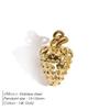 eManco Stainless Steel Charms Bohemian Style Fruit Elements Strawberry, Pineapple, Cherry Summer Trendy Jewelry Pendant