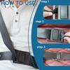 Black Safety Seat Belt Adjuster Car Accessory For Improves Comfort Driving