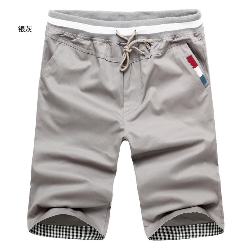 Men Cotton Shorts Summer Style Shorts Men's Pure Color Shorts Beach Shorts Men's Trousers